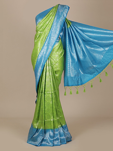 

Pothys Green & Blue Art Silk Woven Design Saree