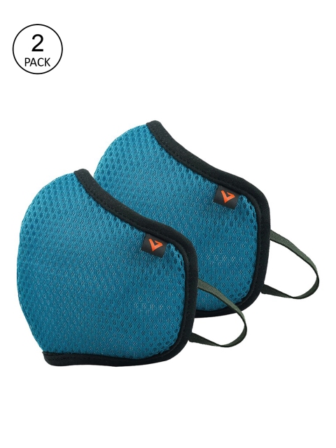 

THe VerTicaL Unisex 3 Pcs Teal Blue Reusable Outdoor 5-Ply Cloth Masks