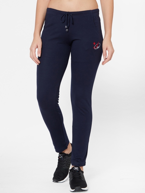 

Juliet Women Navy Blue Solid Slim-Fit Track Pants