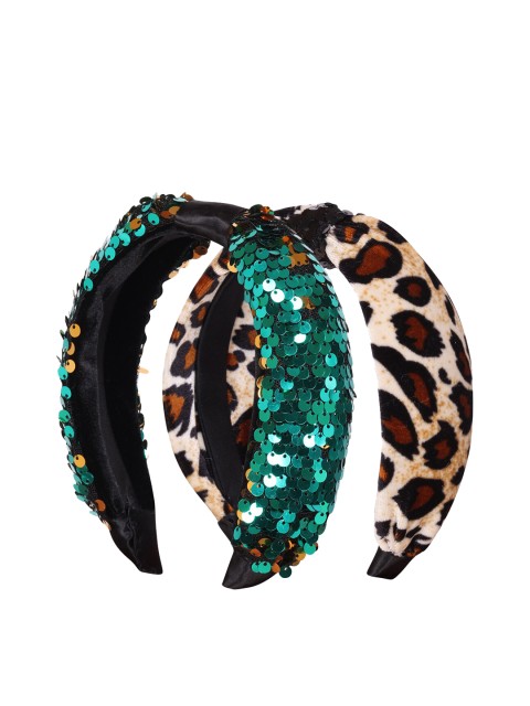 

CUTECUMBER Girls Set Of 2 Hairbands, Green