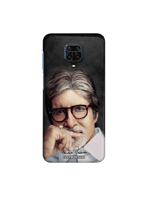 

macmerise Black & White BigB Redmi Note 9 Pro Back Case