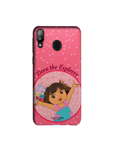 

macmerise Pink & Blue Joyful Dora Samsung Galaxy M20 Back Cover