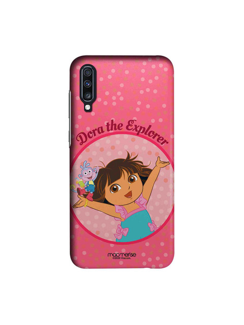 

macmerise Pink & Blue Joyful Dora Samsung Galaxy A70 Back Cover