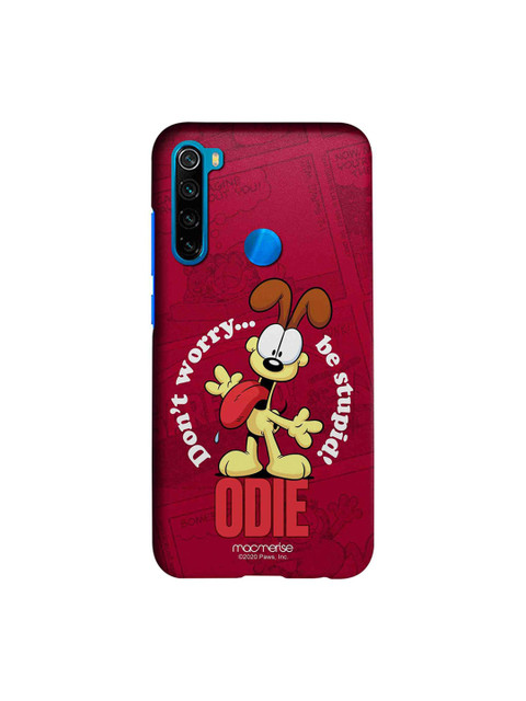 

macmerise Maroon & Yellow Odie Dont Worry Xiaomi Redmi Note 8 Back Cover
