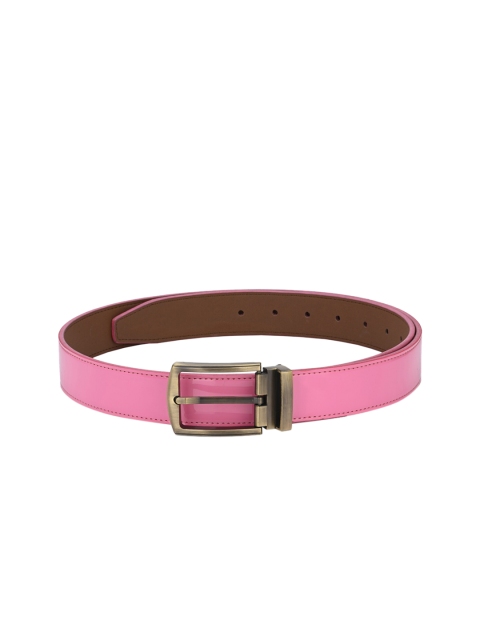 

Calvadoss Men Pink Solid Belt