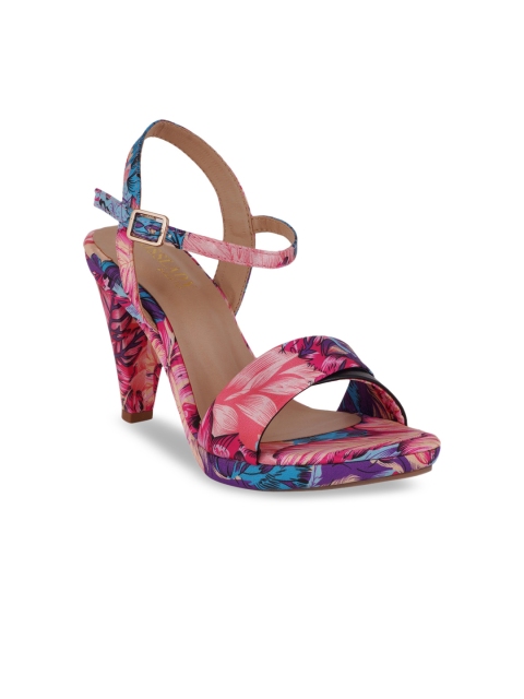 

SCENTRA Women Multicoloured Printed Block Heels, Multi