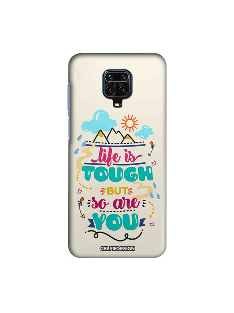 

macmerise White & Blue Life Is Tough But So Are You Xiaomi Redmi Note 9 Pro Max Back Cover