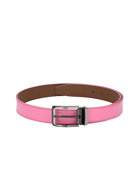 

Calvadoss Men Pink Solid Belt
