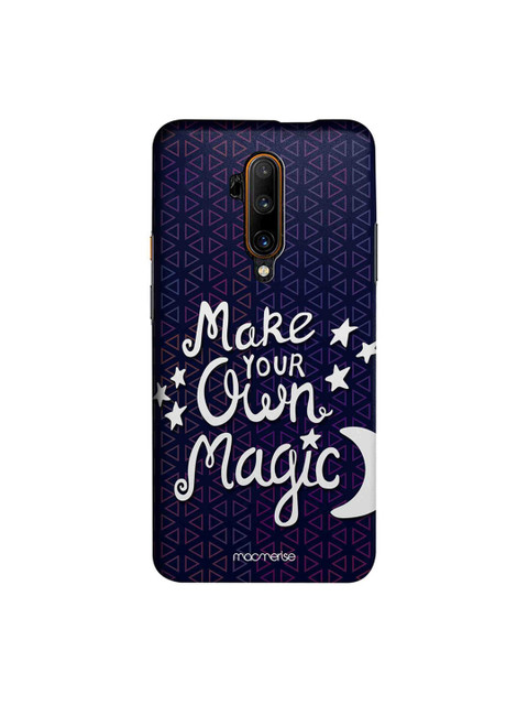 

macmerise Unisex Navy Blue Make Your Magic OnePlus 7T Pro Back Cover