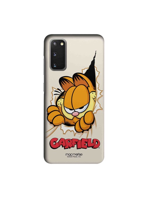 

macmerise Beige & Brown Heres Garfield Samsung Galaxy S20 Back Case