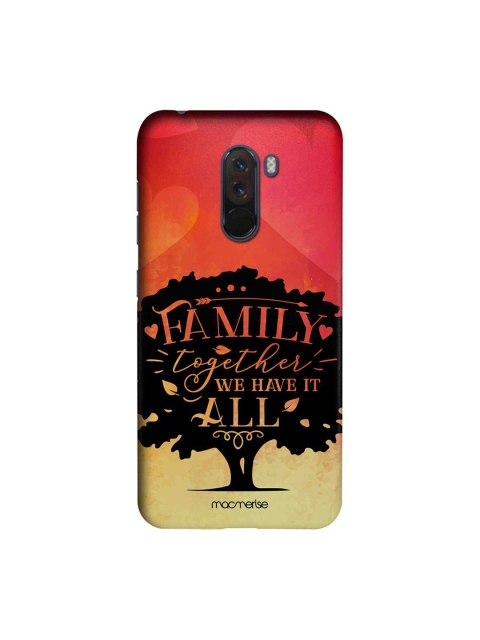 

macmerise Pink & Black Cartoon Characters Family Is All Xiaomi Poco F1 Back Case