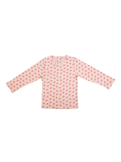 

Mish Organic Girls Pink Printed Top