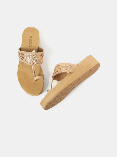 

Biba Women Beige Woven Design Sandals