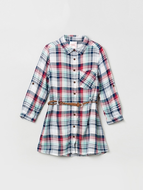 

max Girls Multicoloured Checked Shirt Style Top, Multi