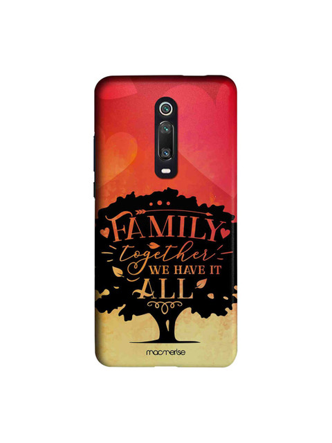 

macmerise Red & Black Macmerise Illustrations Family Is All Xiaomi Redmi K20 Pro Back Case