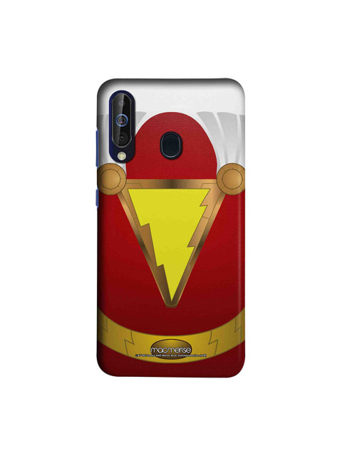 

macmerise Multicoloured Suit Up Shazam Samsung Galaxy M40 Back Case, Red