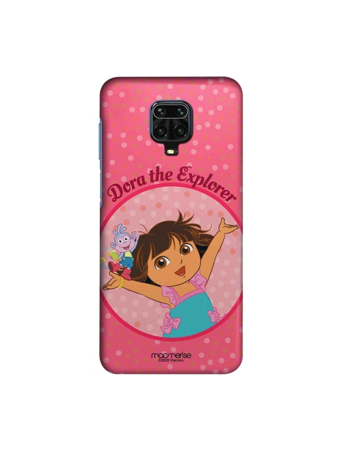 

macmerise Pink & Blue Joyful Dora Xiaomi Redmi Note 9 Pro Max Back Cover