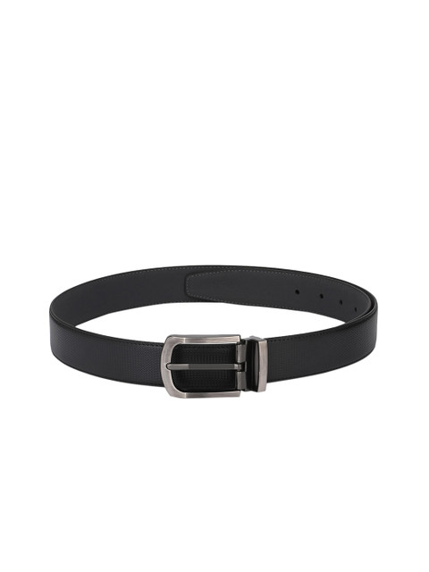 

Calvadoss Men Black Textured Belt