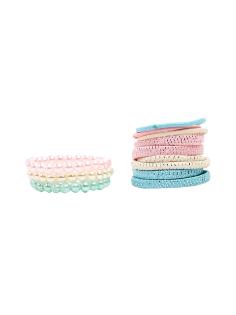 

Toniq Kids Girls Set Of 12 Ponytail Holders, Pink