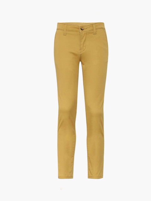 

Bossini Boys Khaki Regular Fit Solid Regular Trousers
