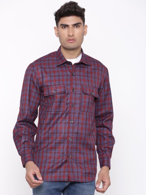 

Tistabene Men Red Checked Tailored Jacket