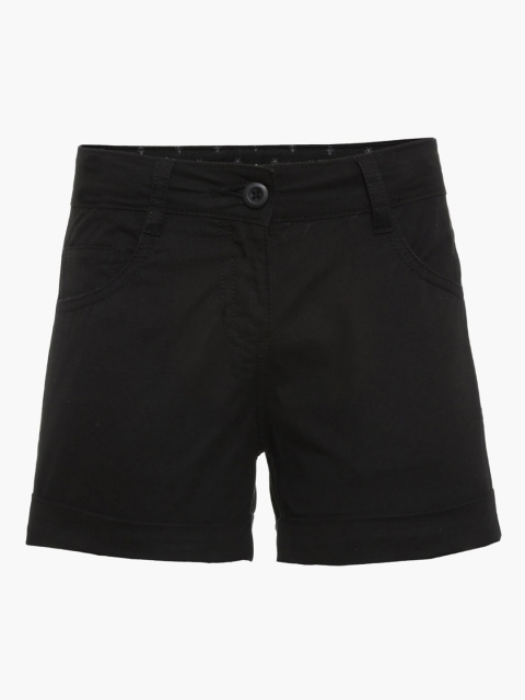 

Bossini Girls Black Solid Regular Fit Regular Shorts