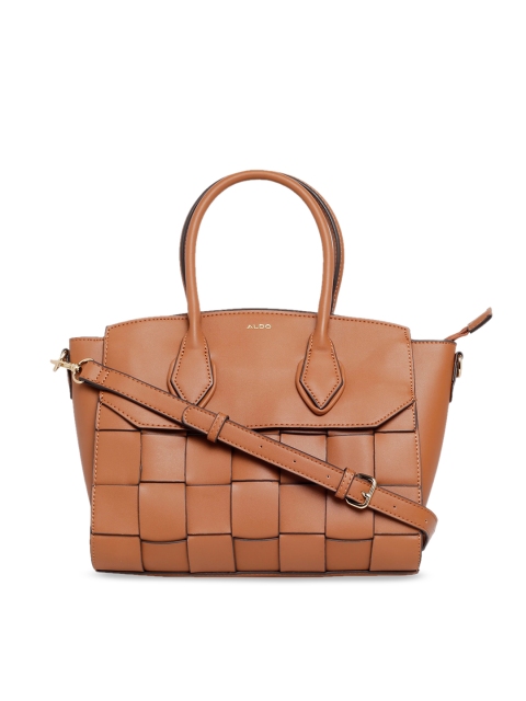 

ALDO Brown Solid Handheld Bag