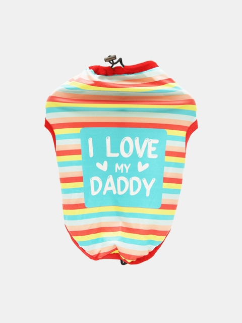 

Heads Up For Tails Multicoloured I Love My Daddy Printed Dog T-Shirt, Multi