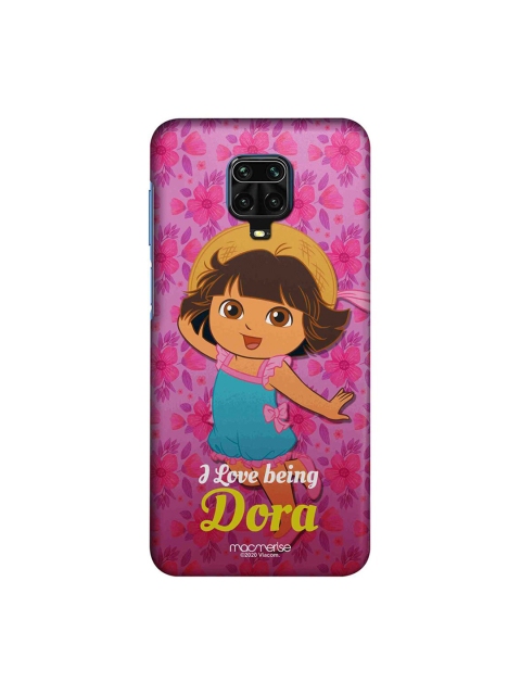 

macmerise Purple & Blue Cartoon Characters Lovely Dora Xiaomi Redmi Note 9 Pro Back Case