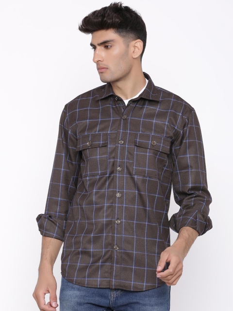 

Tistabene Men Brown Checked Tailored Jacket
