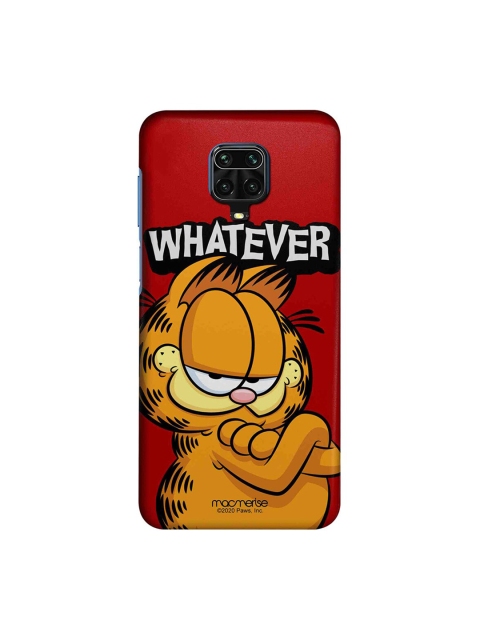 

macmerise Maroon & Brown Yeah Whatever Redmi Note 9 Pro Back Case