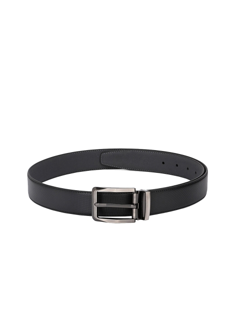 

Calvadoss Men Black Textured Sustainable Belt