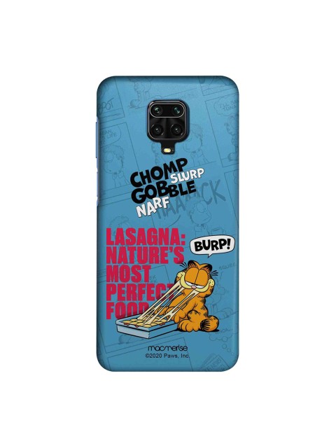 

macmerise Blue & Red Garfield Perfect Food Xiaomi Redmi Note 9 Pro Case