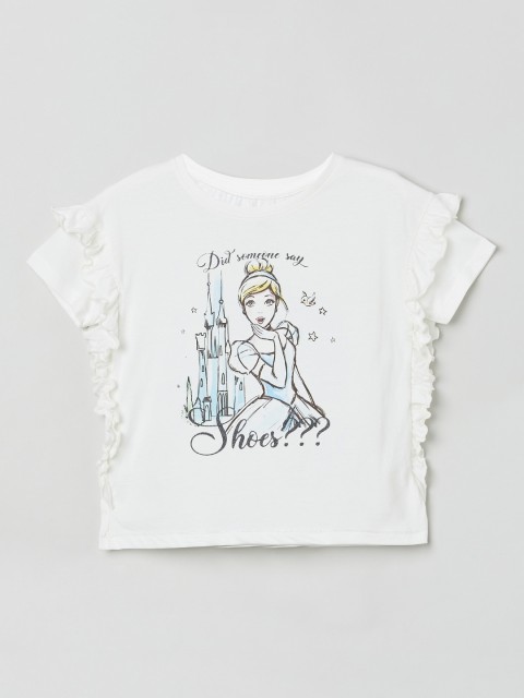 

max Girls White Printed Top
