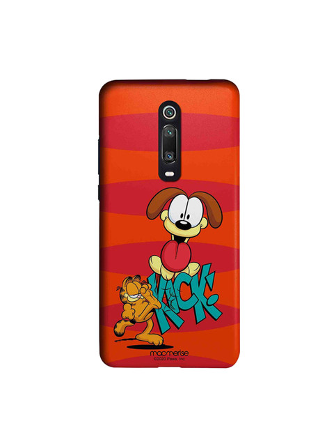 

macmerise Red & Teal Green Garfield Kick To Odie Xiaomi Redmi K20 Pro Back Case