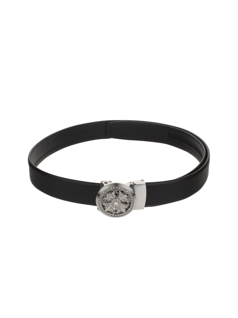 

Calvadoss Men Black Textured Sustainable Belt