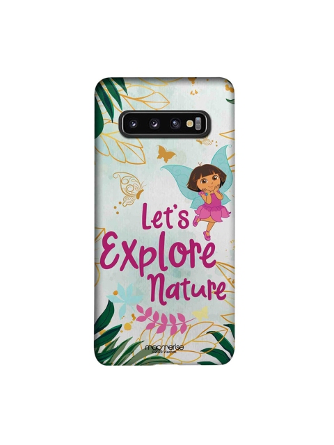 

macmerise Blue & Pink Explore With Dora Samsung Galaxy S10 Back Cover