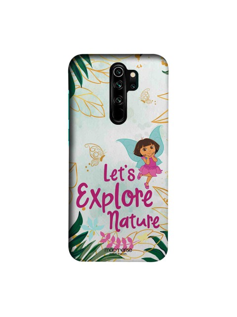 

macmerise Green & Pink Explore With Dora Xiaomi Redmi Note 8 Pro Back Cover