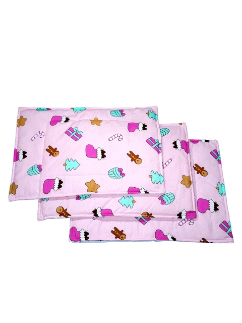 

mittenbooty Infants Pink Set of 3 Printed Changing Sheets