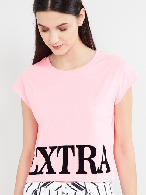 

max Women Pink Printed Top