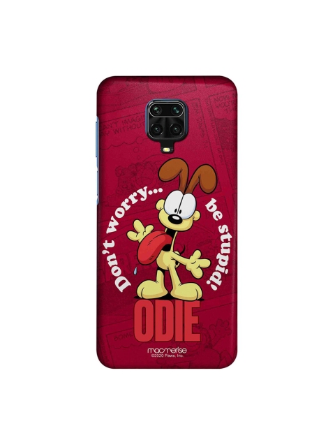 

macmerise Maroon & White Odie Don't worry Xiaomi Redmi Note 9 Pro Max Back Case