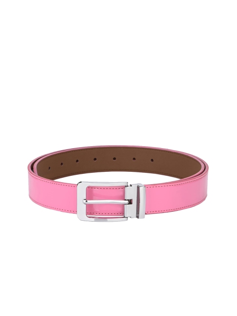 

Calvadoss Men Pink Solid Sustainable Belt