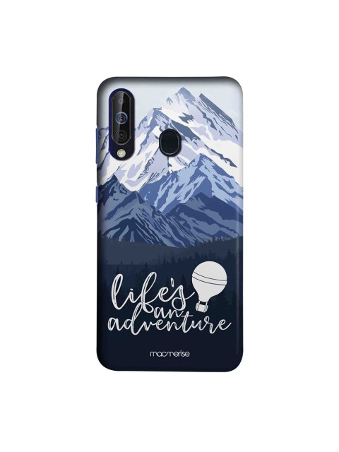 

macmerise Blue & White Life's An Adventure Printed Samsung Galaxy M40 Back Cover
