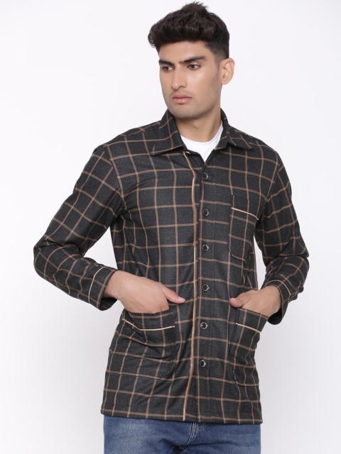 

Tistabene Men Black Checked Tailored Jacket