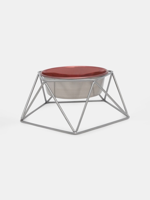 

Heads Up For Tails Hexa Dog Bowl With Dinner Stand, Brown