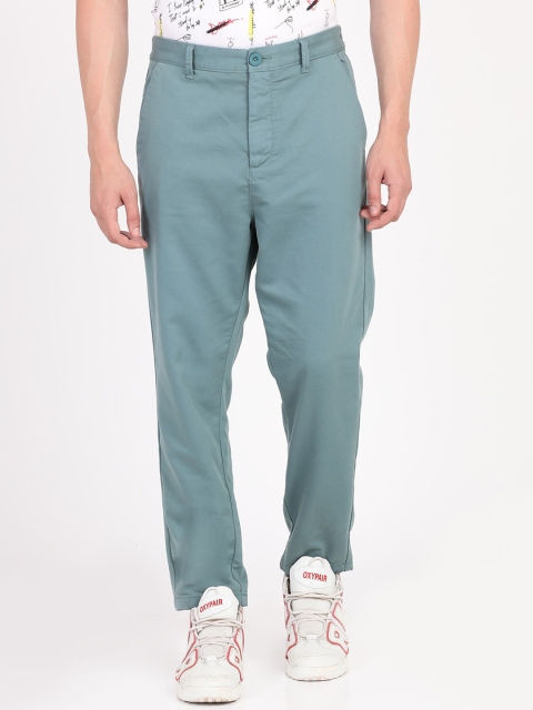 

Breakbounce Men Green Regular Fit Solid Regular Trousers