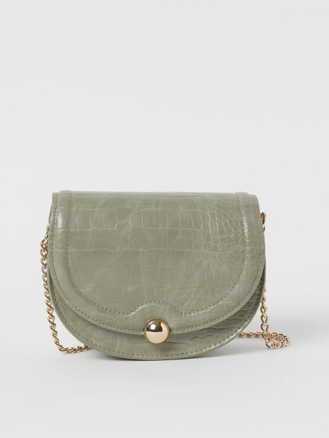 

H&M Women Green Shoulder Bag