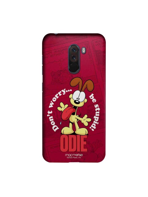 

macmerise Maroon & White Odie Dont Worry Xiaomi Poco F1 Back Case