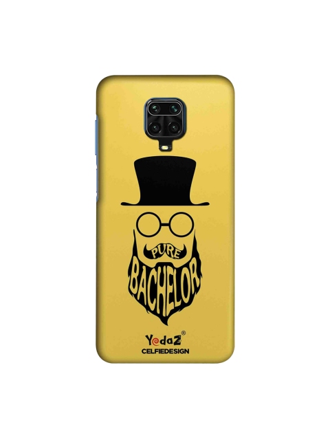 

macmerise Yellow & Black Pure Bachelor Xiaomi Redmi Note 9 Pro Max Back Cover