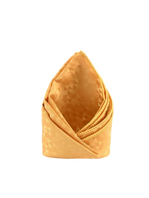 

BuckleUp Men Yellow Self-Design Pocket square